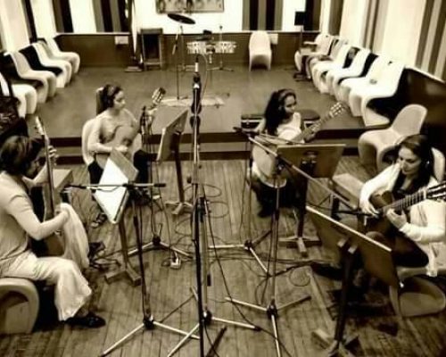 Cuarteto «Sultasto» de Las Tunas graba su primer fonograma