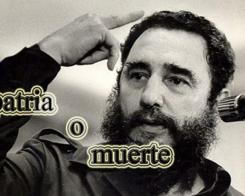 ¡Patria o Muerte! es la consigna de cada cubano