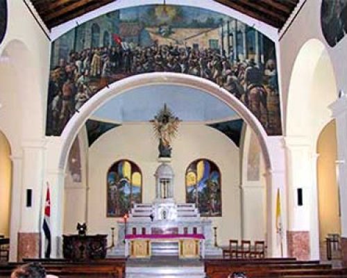 Un fresco, la bandera y el Padre Diego José, en el amor infinito a Cuba