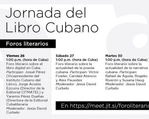 Tres foros literarios por el Día del Libro Cubano