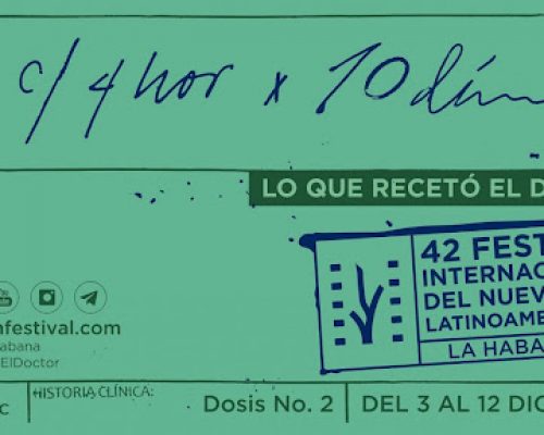 Anuncian segunda dosis del 42 Festival del Nuevo Cine Latinoamericano