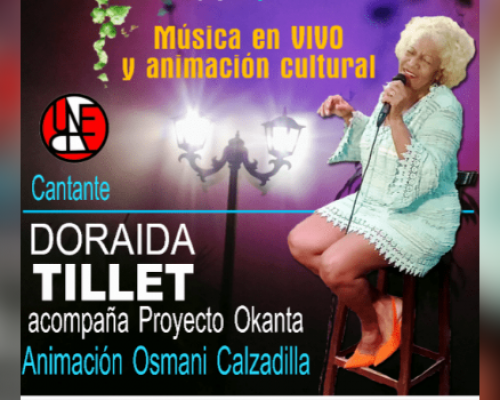 Cantante Doraida Tillet ameniza espacio de la UNEAC en Cienfuegos