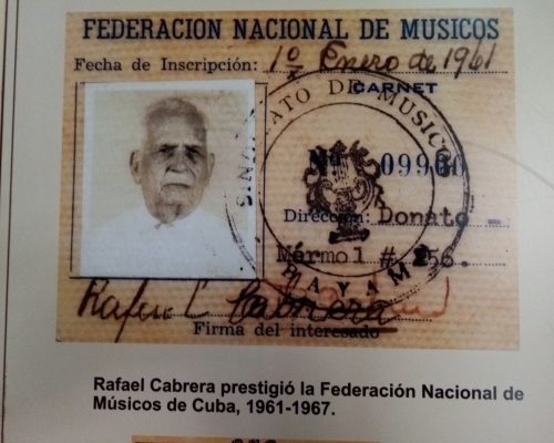 Rafael Cabrera, padre de tradición musical