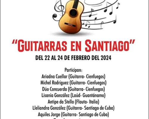Realizan IV Encuentro “Guitarras en Santiago”
