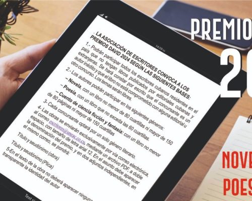 Entregarán este 30 de julio en la UNEAC ganadores del reconocido Premio David