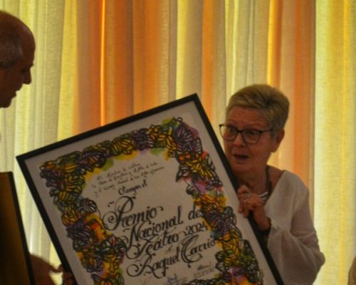 Raquel Carrió recibe en el ISA el Premio Nacional de Teatro 2024